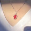 Pure handmade crystal raw stone necklace, (can choose different colours)