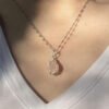 Pure handmade crystal raw stone necklace, (can choose different colours)