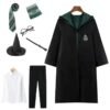 UK Harry Potter Gryffindor Ravenclaw Slytherin Robe Cloak Tie Costume Wand Scarf
