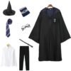 UK Harry Potter Gryffindor Ravenclaw Slytherin Robe Cloak Tie Costume Wand Scarf