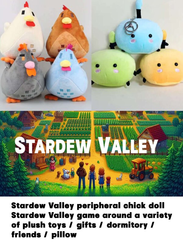 Stardew Valley Peripherals - Plush Dolls (Apple boi, stardrop, chicken dolls, Krobus)